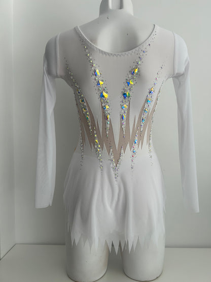 Maillot blanco con mangas~ talla S