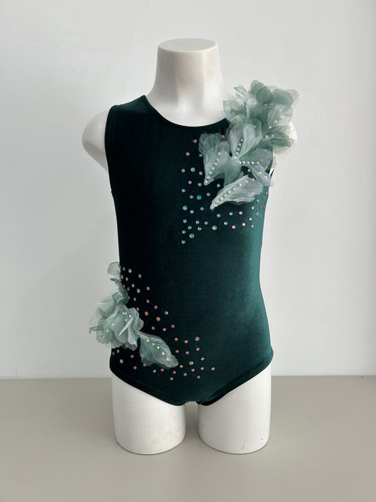 Maillot terciopelo verde ~ Talla 8