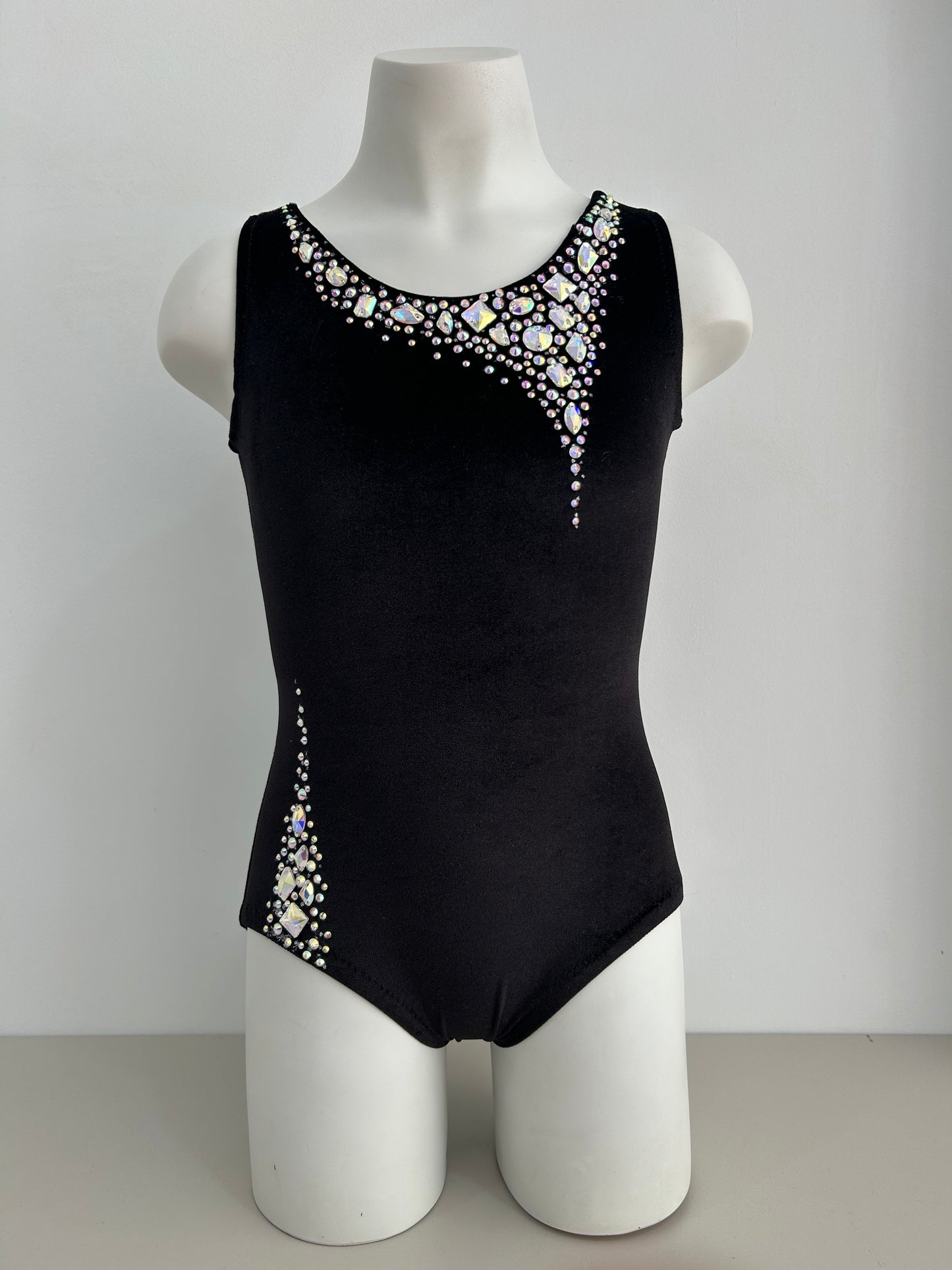 Maillot negro terciopelo ~ Talla 12