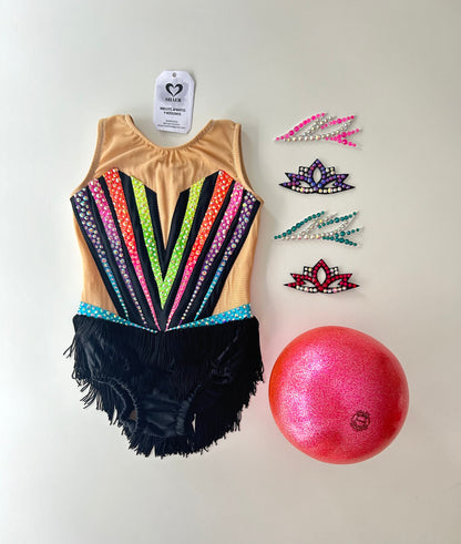 Maillot de colores con flecos ~ Talla 4