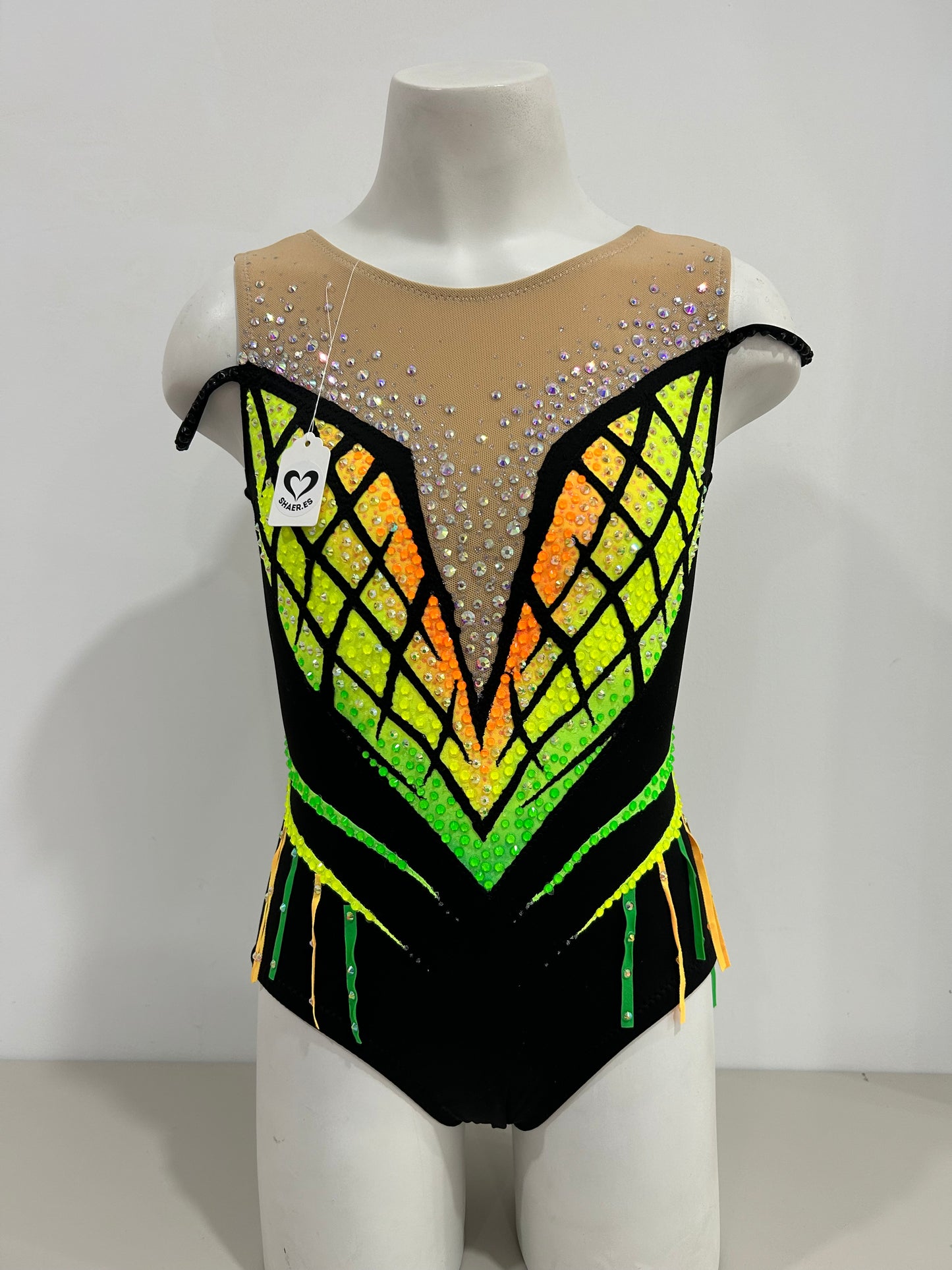 Maillot negro y amarillo ~ Talla 12