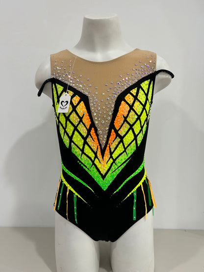 Maillot negro y amarillo ~ Talla 12