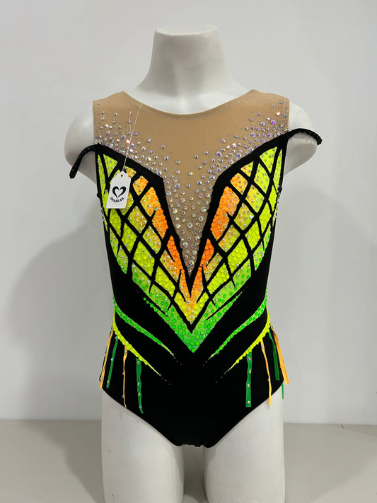 Maillot negro y amarillo ~ Talla 12