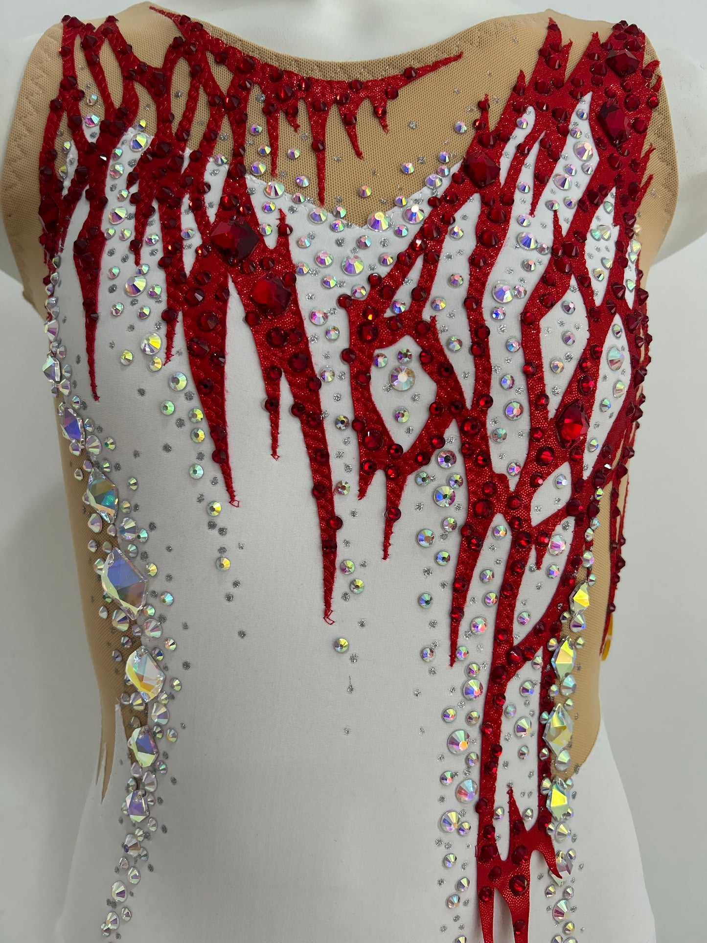 Maillot blanco y rojo~ Talla 12