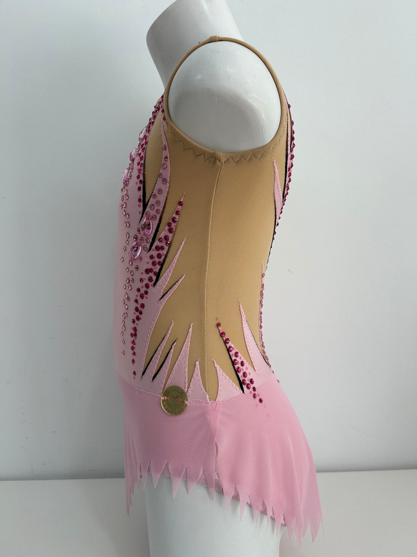 Maillot Rosa y plata~ talla 10