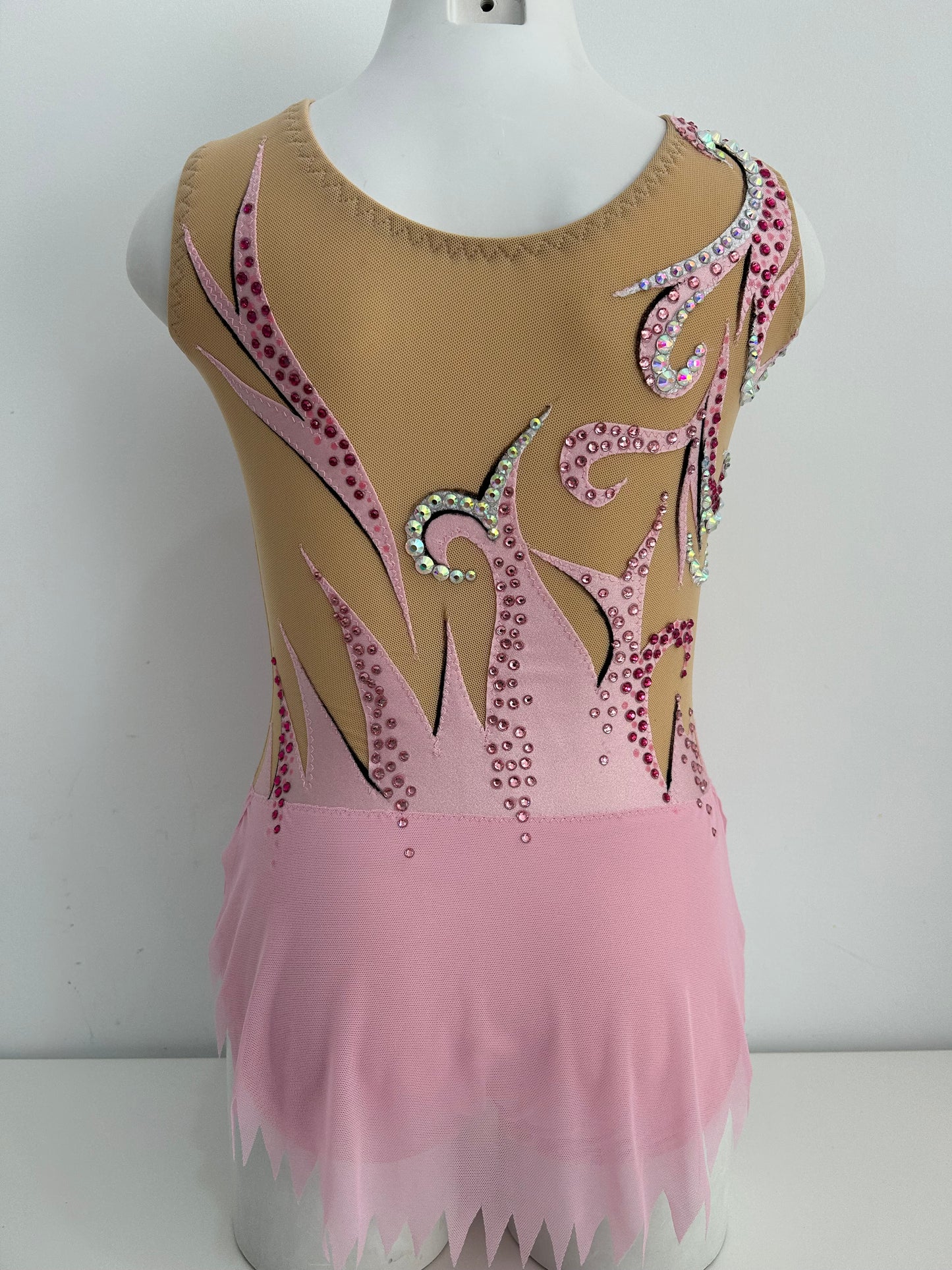 Maillot Rosa y plata~ talla 10