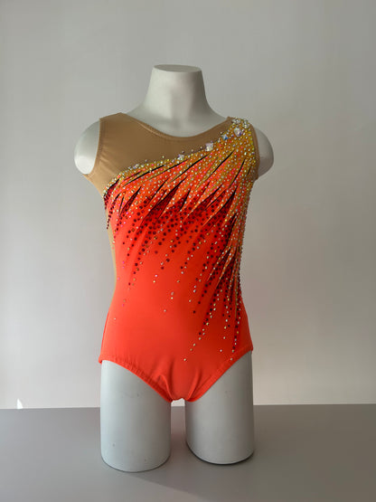 Maillot amarillo y naranja ~ Talla 14