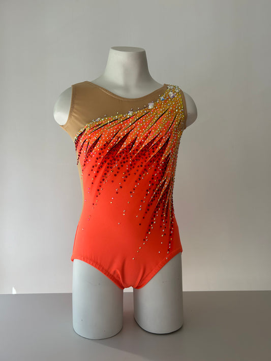 Maillot amarillo y naranja ~ Talla 14