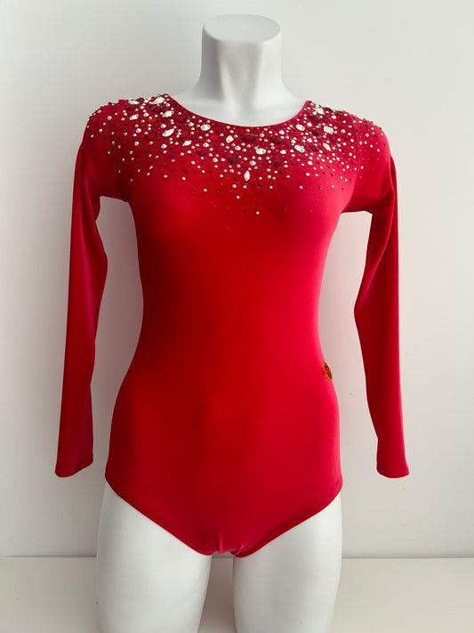 Maillot rojo de terciopelo ~ talla S