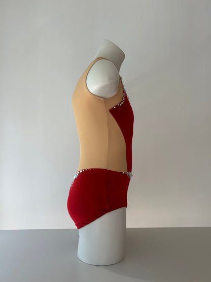 Maillot granate terciopelo ~ Talla 12