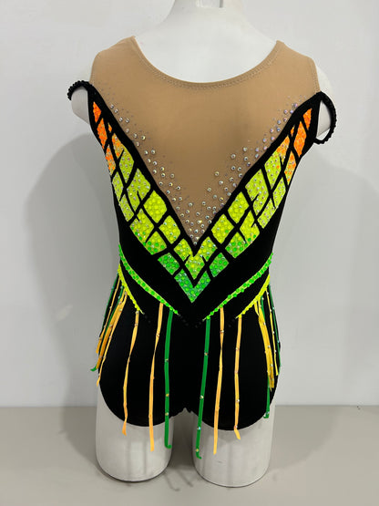 Maillot negro y amarillo ~ Talla 12