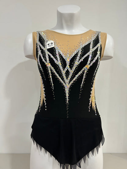 Maillot negro y plateado ~ Talla S