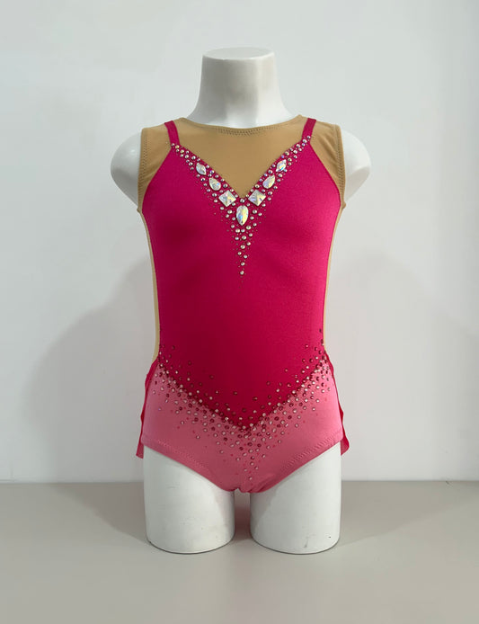 Maillot fucsia y rosa ~ Talla 10