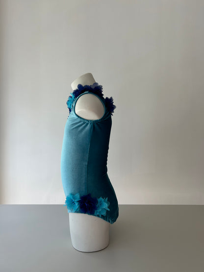Maillot terciopelo azul ~ Talla 6