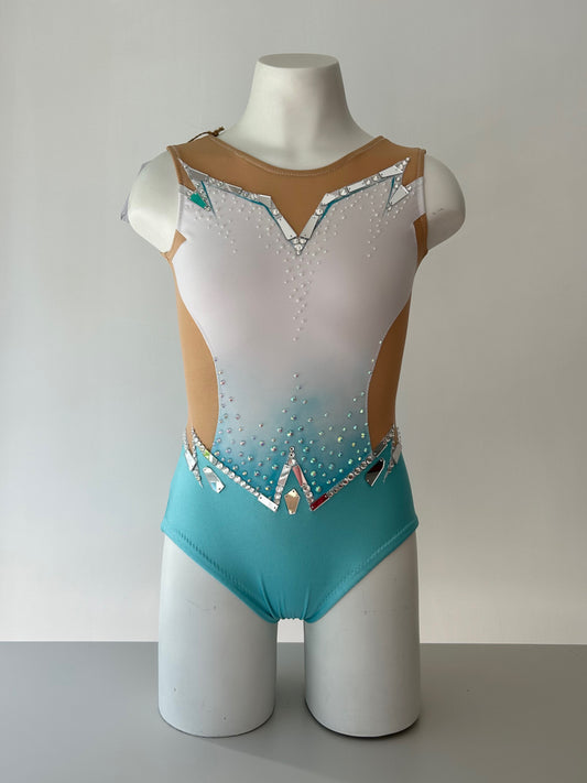 Maillot blanco y azul ~ Talla 10