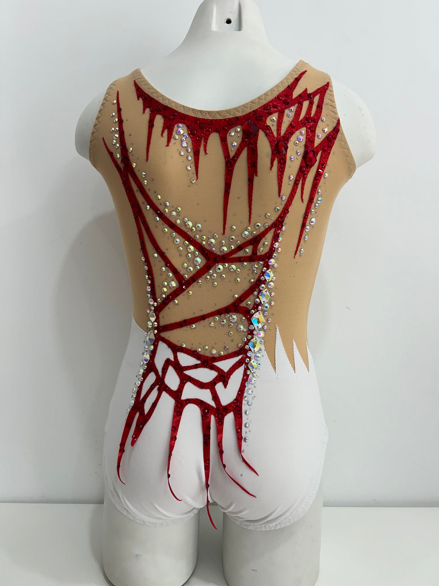 Maillot blanco y rojo~ Talla 12