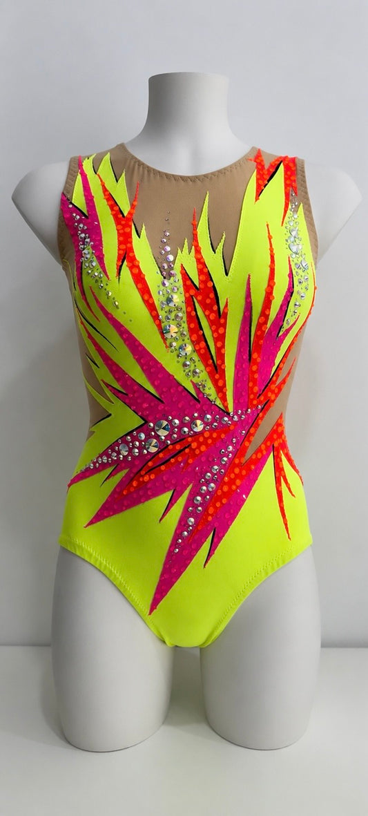 Maillot amarillo flúor ~ Talla 16