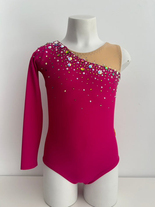 Maillot fucsia oscuro ~ talla 10