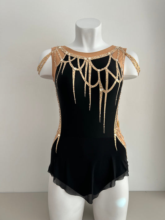 Maillot dorado y negro ~ Talla S