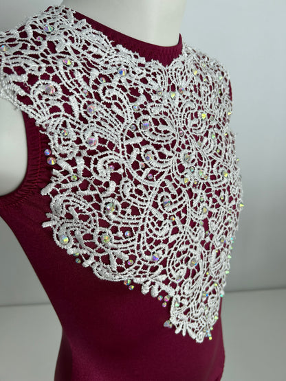 Maillot color vino ~ Talla 16