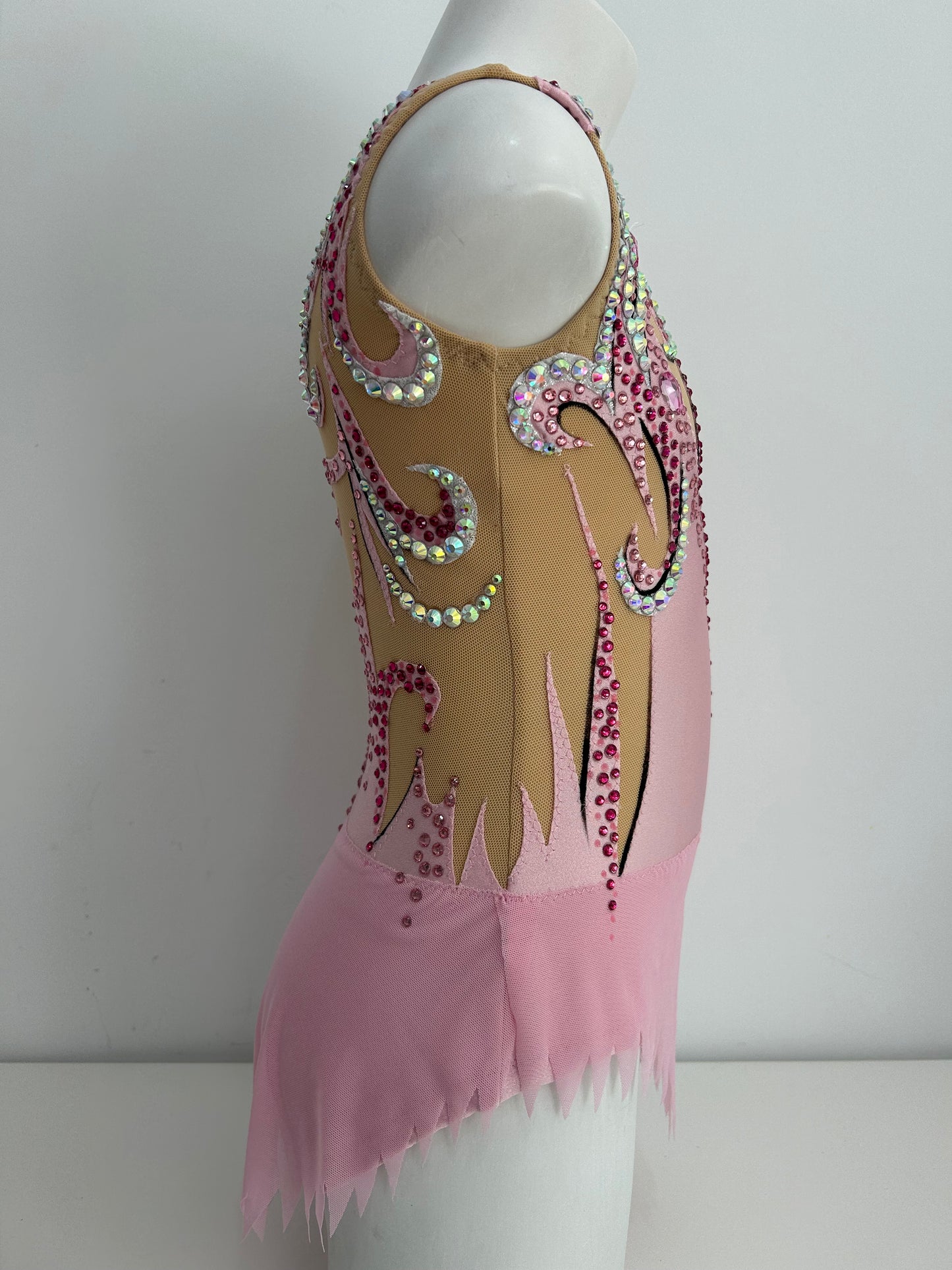 Maillot Rosa y plata~ talla 10