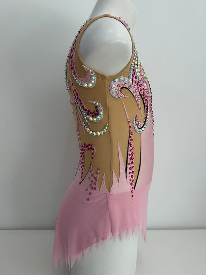 Maillot Rosa y plata~ talla 10