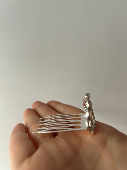 Adorno de moño - coronita metal pequeña
