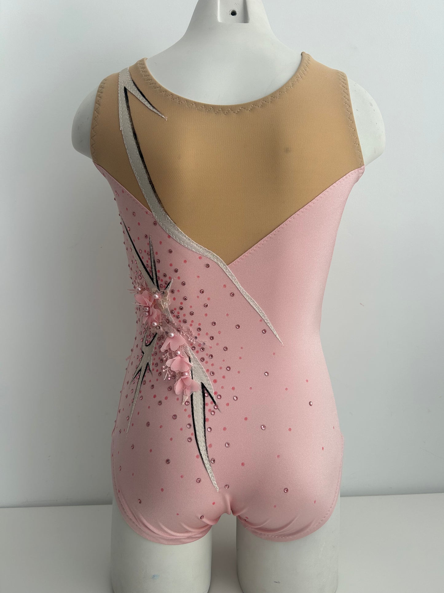 Maillot rosa de flores  ~ Talla 12