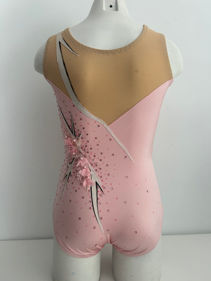 Maillot rosa de flores  ~ Talla 12