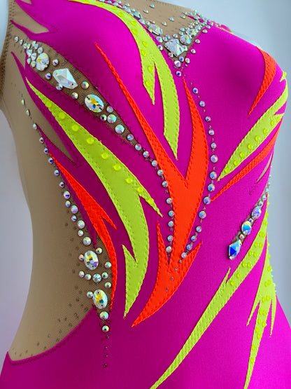 Maillot fucsia fluor ~ Talla S