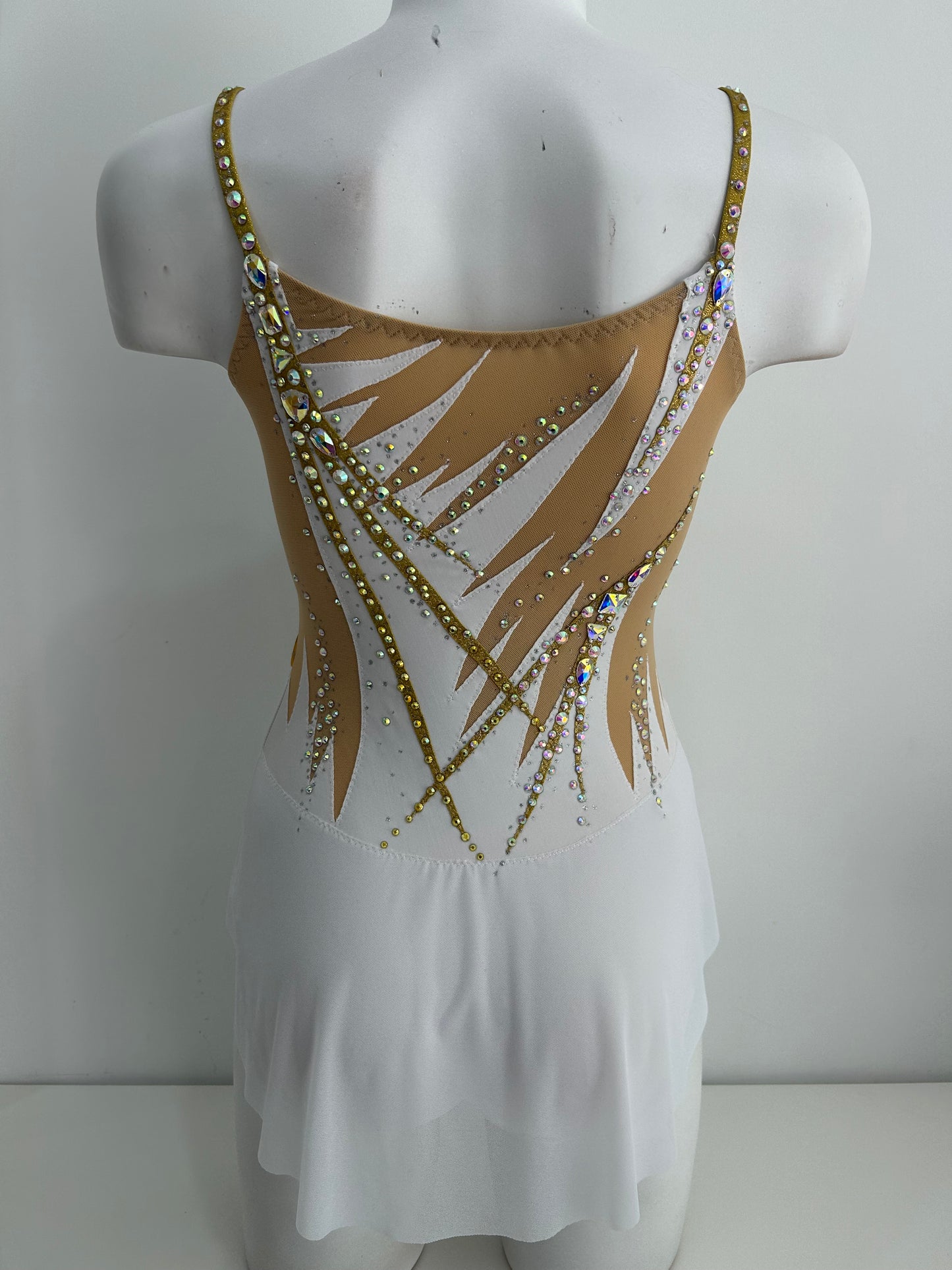 Maillot dorado y blanco ~ talla S