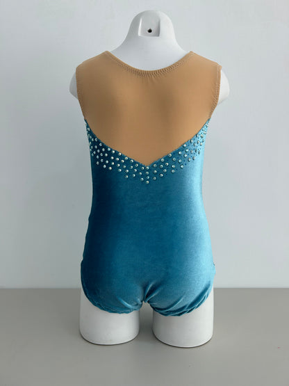 Maillot terciopelo azul ~ Talla 6