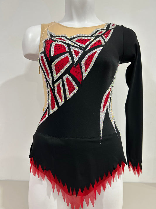 Maillot negro y rojo ~ Talla S