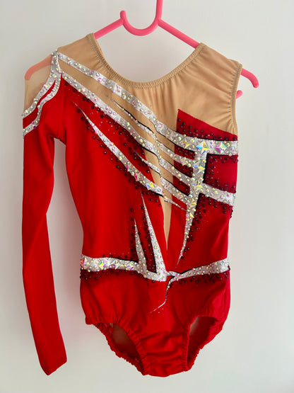 Maillot rojo y plata ~ Talla 14