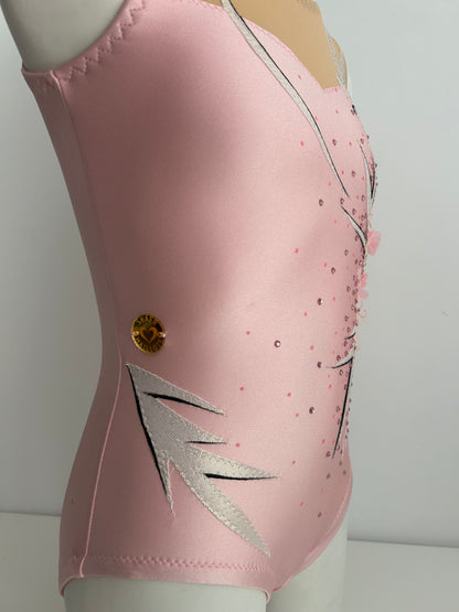 Maillot rosa de flores  ~ Talla 12