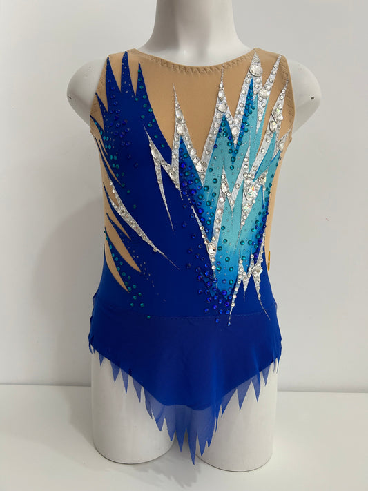 Maillot azul y plata ~ talla 10