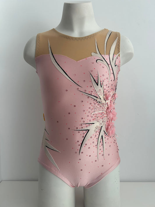 Maillot rosa de flores  ~ Talla 12