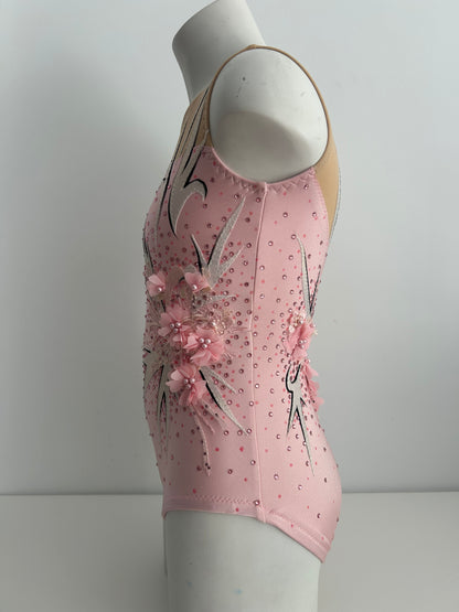 Maillot rosa de flores  ~ Talla 12