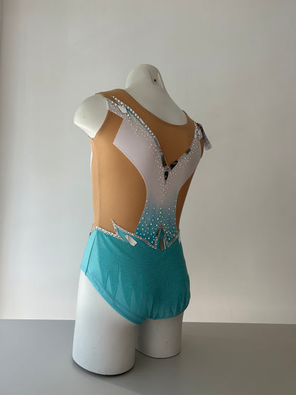 Maillot blanco y azul ~ Talla 10