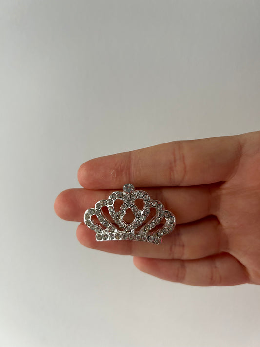 Adorno de moño - coronita metal pequeña