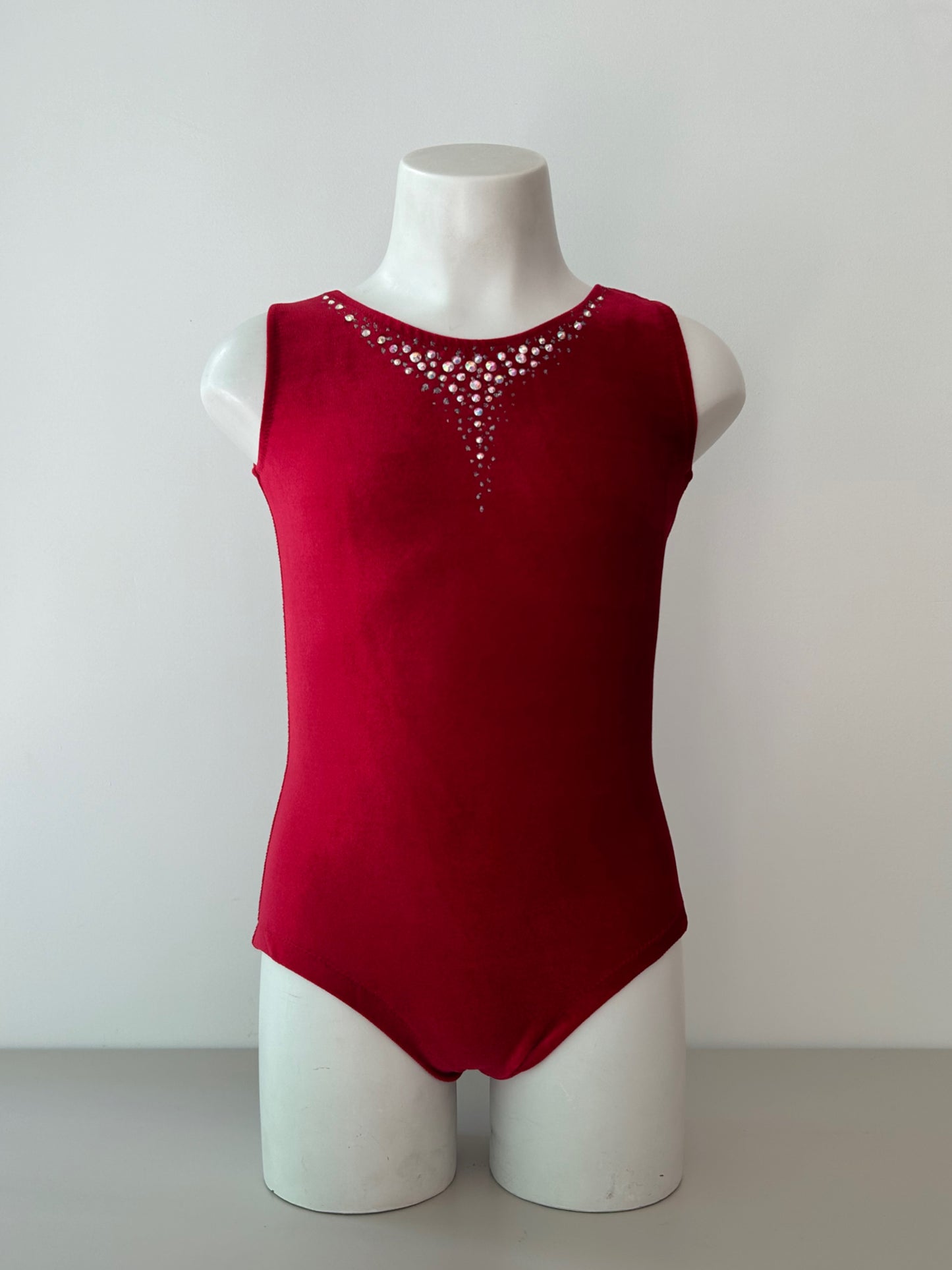 Maillot rojo de terciopelo ~ Talla 10
