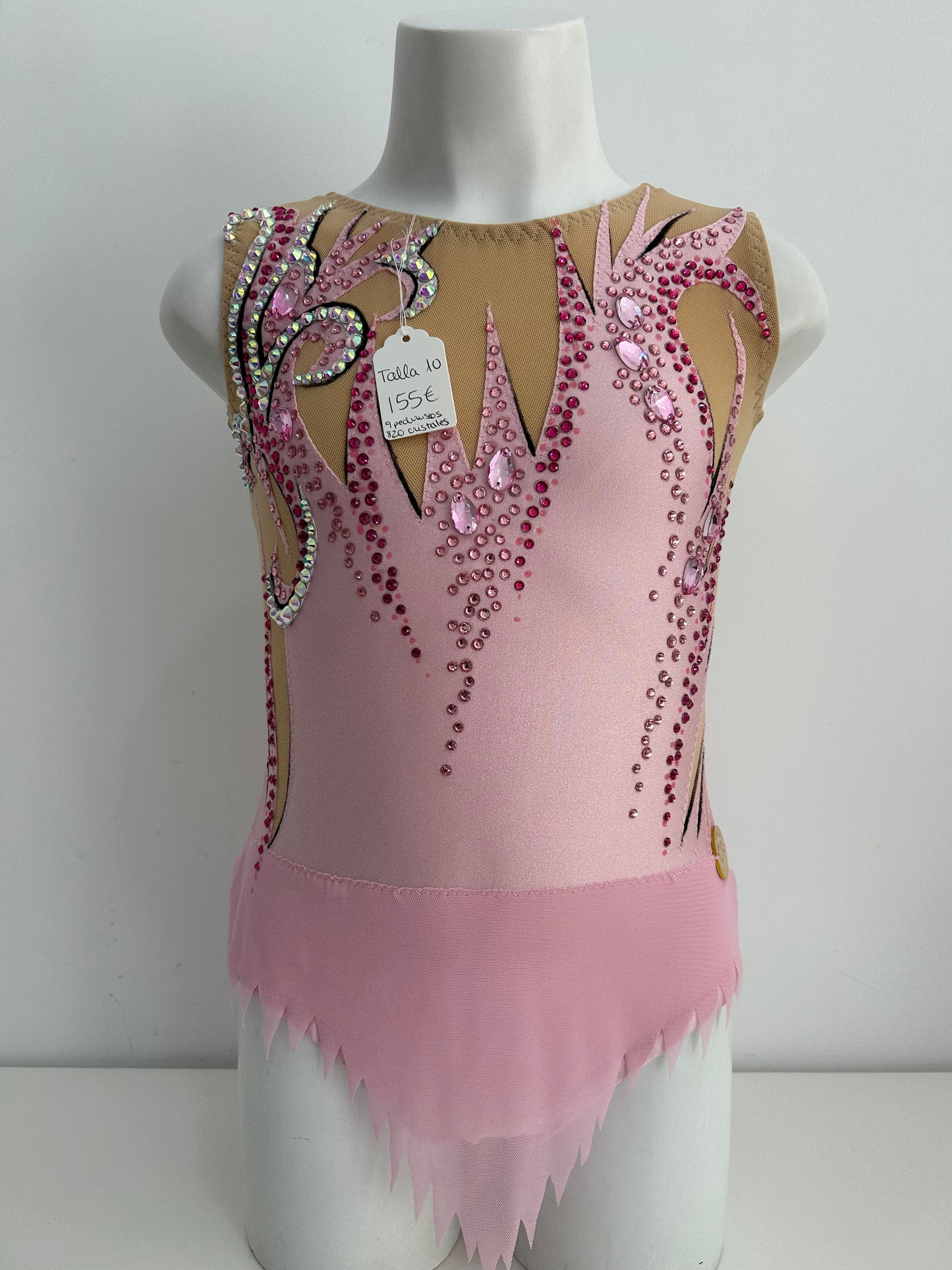 Maillot Rosa y plata~ talla 10