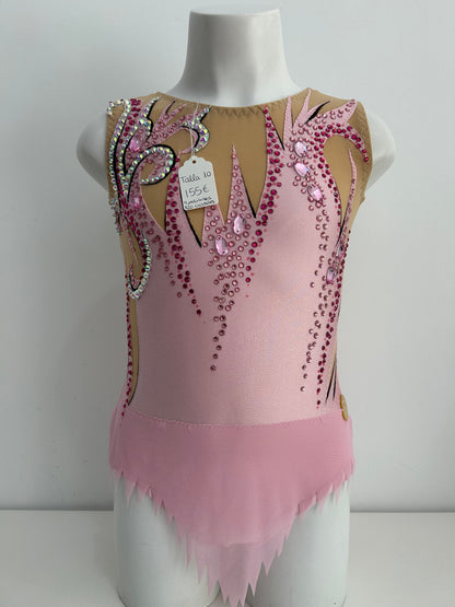 Maillot Rosa y plata~ talla 10