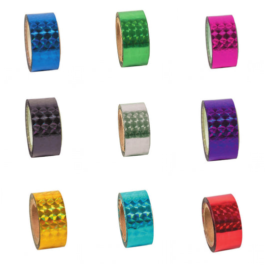 adhesivo forro de decorar mazas y aros gimnasia ritmica cuadrados brillo marca amaya colores azul verde rosa fucsia negro plata morado dorado celeste turquesa rojo 