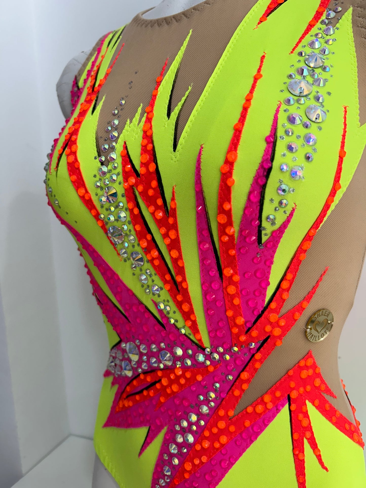 Maillot amarillo flúor ~ Talla 16