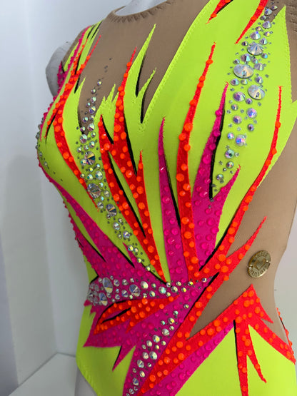 Maillot amarillo flúor ~ Talla 16