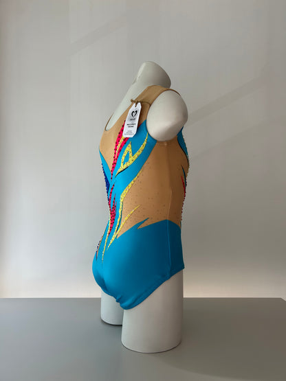 Maillot azul y colores ~ Talla 12