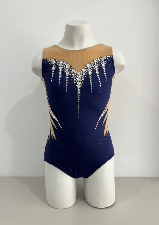 maillot competicion gimnasia ritmica en madrid y online malla mallas mayot mayots maiot maiots mallots en venta comprar online shaer  azul marino oscuro