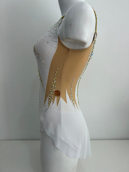 Maillot dorado y blanco ~ talla S