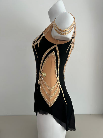 Maillot dorado y negro ~ Talla S